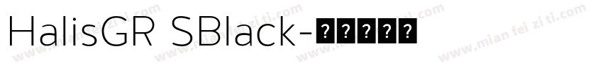 HalisGR SBlack字体转换
